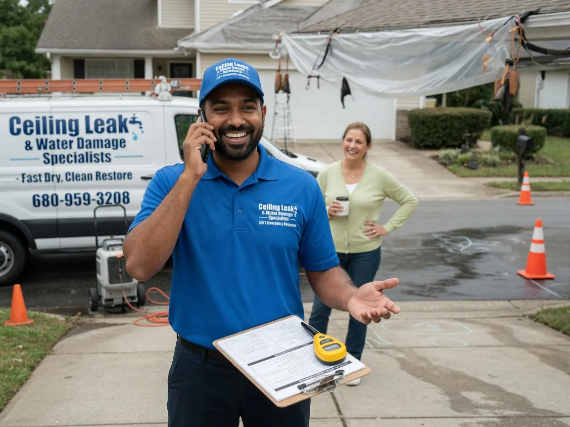 Ceiling Leak Cleanup Blackwell, TX FAQs